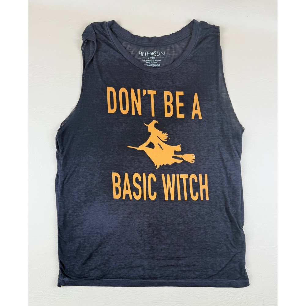 Halloween Spooky Witch Graphic Tank Top XL Fifth Sun‎